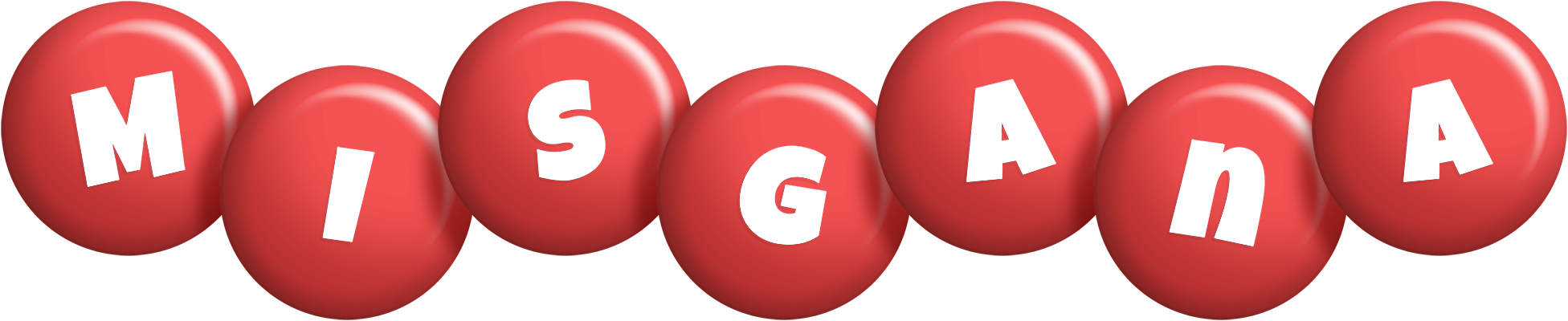 Misgana candy-red logo