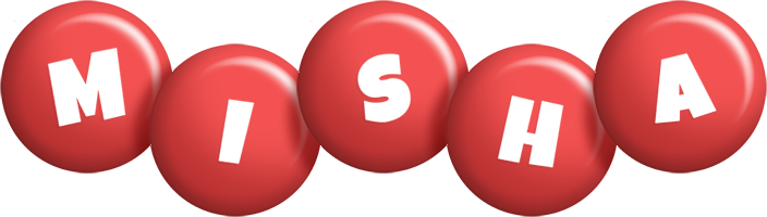 Misha candy-red logo