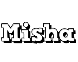 Misha snowing logo