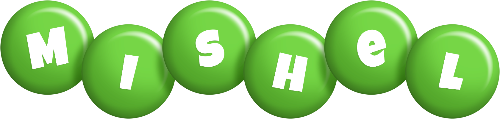 Mishel candy-green logo