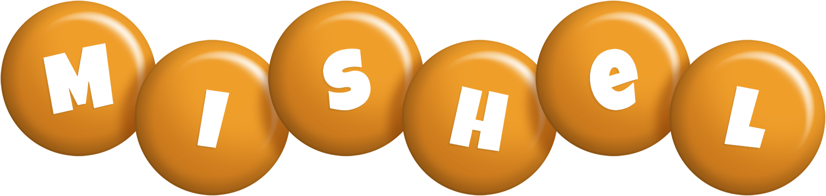 Mishel candy-orange logo
