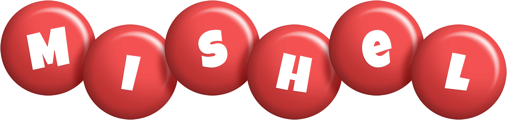 Mishel candy-red logo