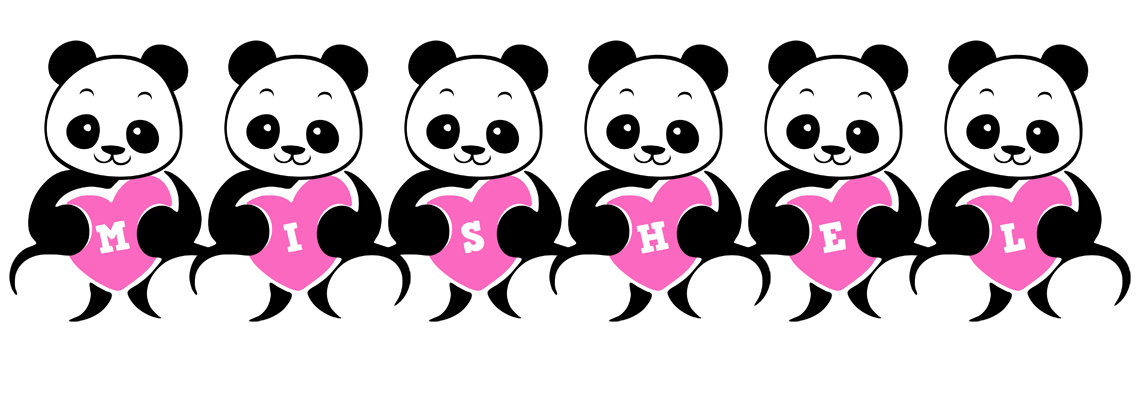 Mishel love-panda logo