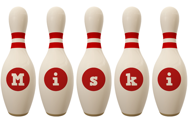 Miski bowling-pin logo