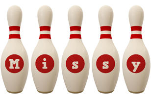 Missy bowling-pin logo