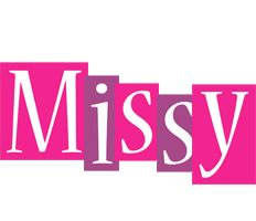 Missy whine logo