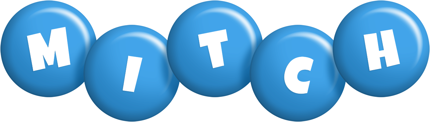 Mitch candy-blue logo