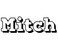 Mitch snowing logo