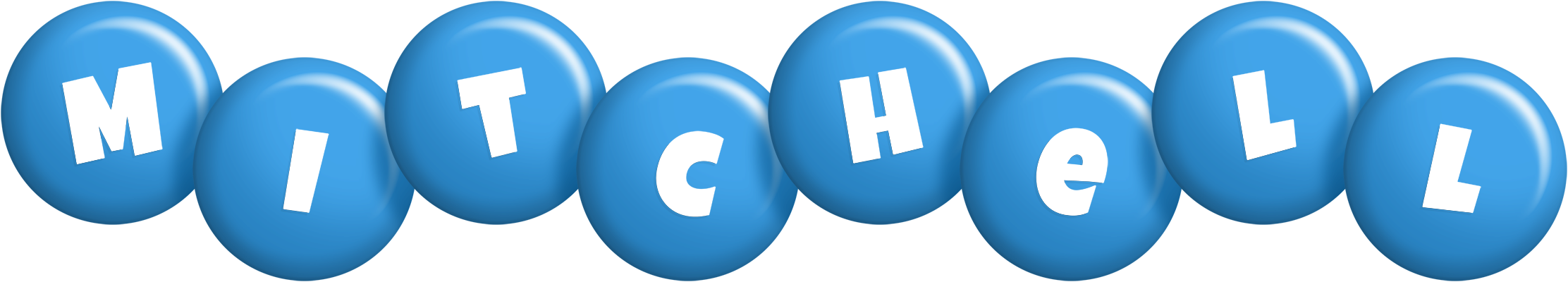 Mitchell candy-blue logo
