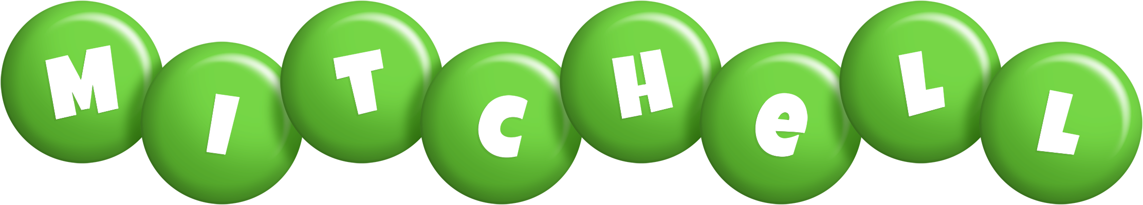 Mitchell candy-green logo