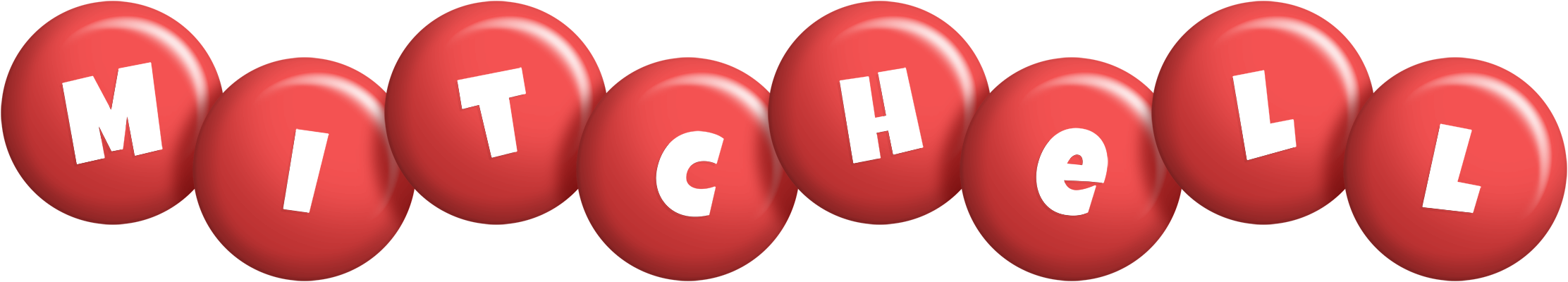 Mitchell candy-red logo