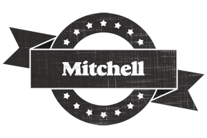 Mitchell grunge logo