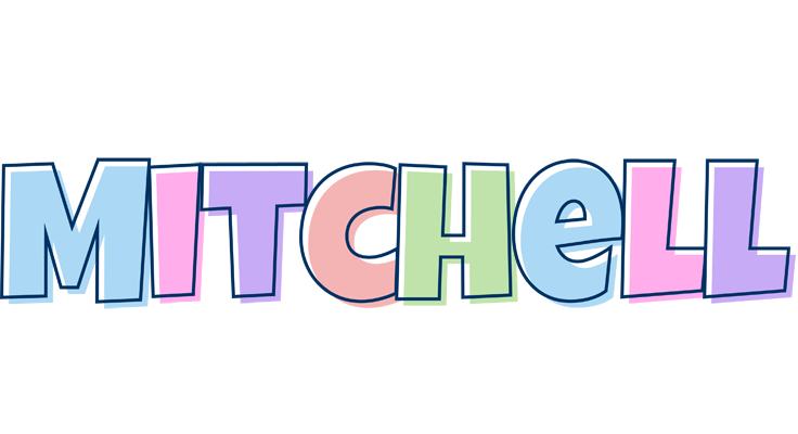 Mitchell pastel logo