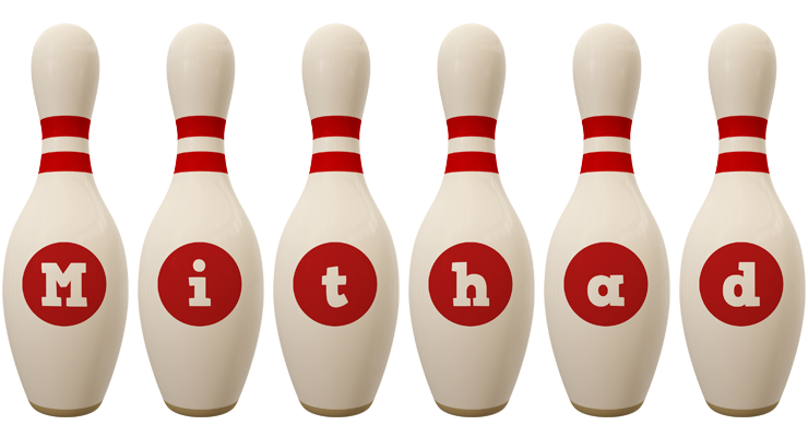 Mithad bowling-pin logo