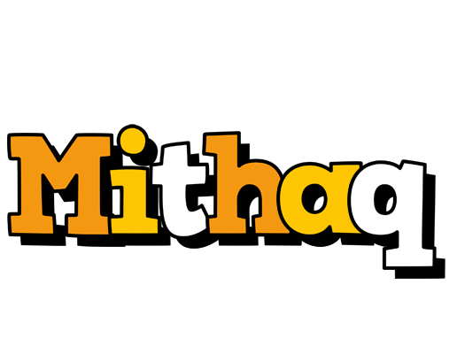Mithaq cartoon logo