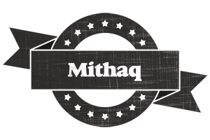 Mithaq grunge logo