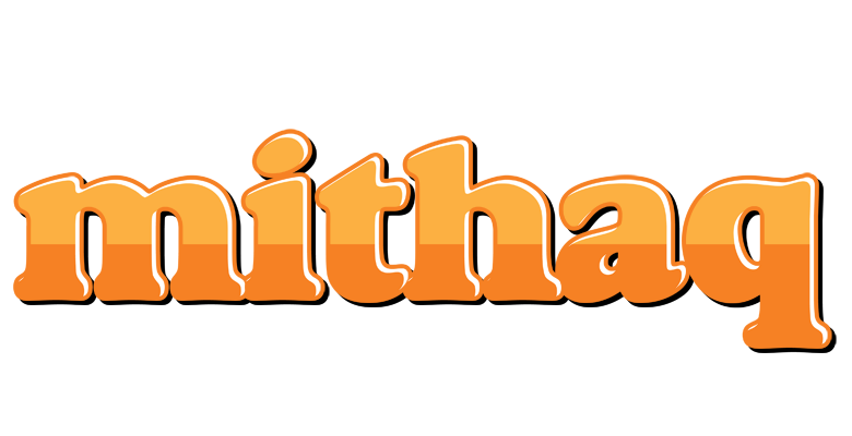 Mithaq orange logo