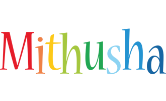 Mithusha birthday logo