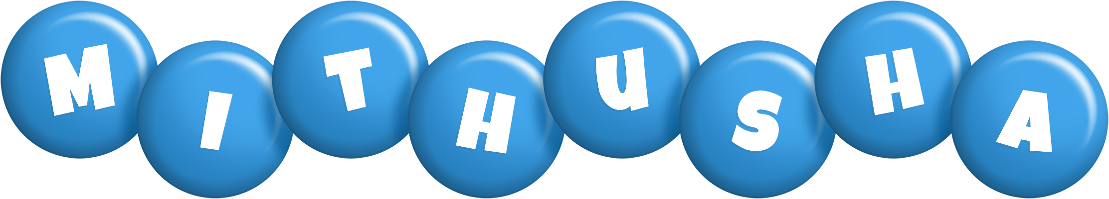 Mithusha candy-blue logo
