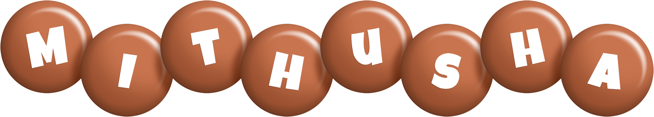 Mithusha candy-brown logo