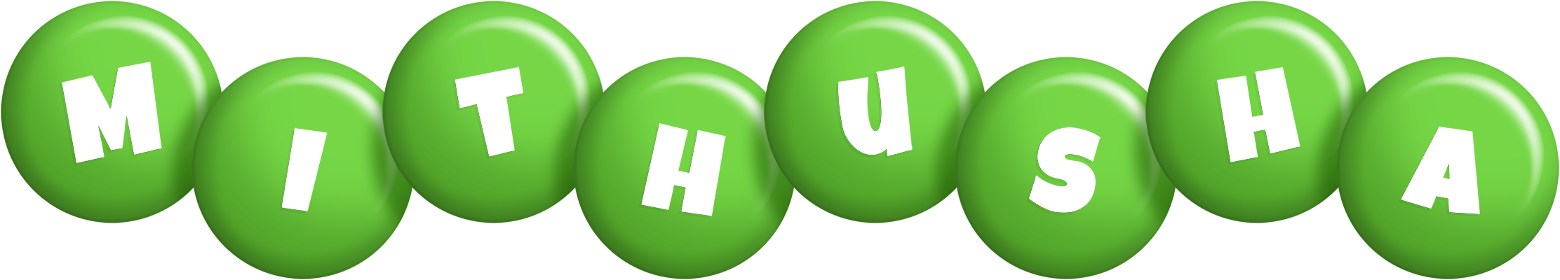 Mithusha candy-green logo