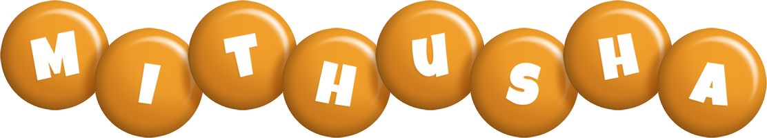 Mithusha candy-orange logo