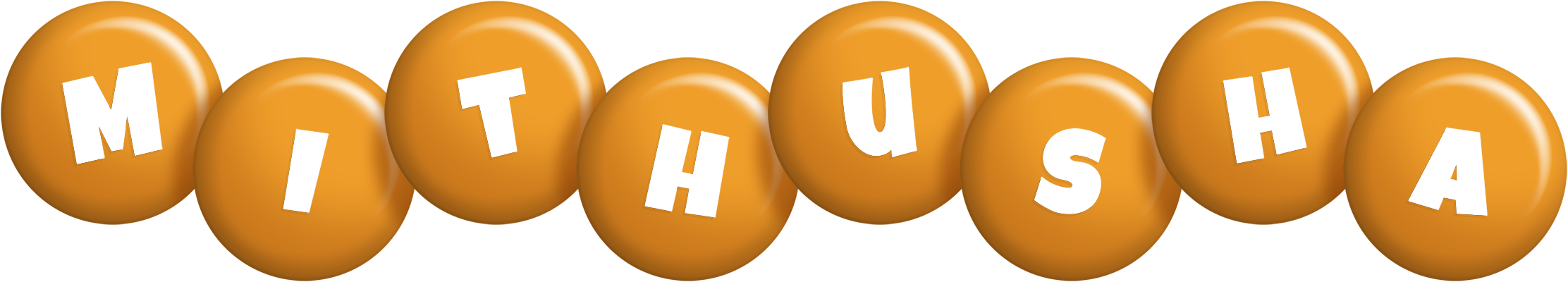 Mithusha candy-orange logo
