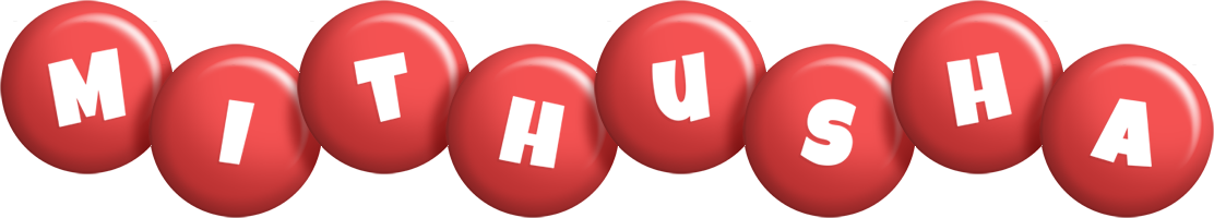 Mithusha candy-red logo