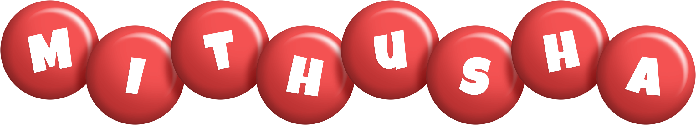 Mithusha candy-red logo