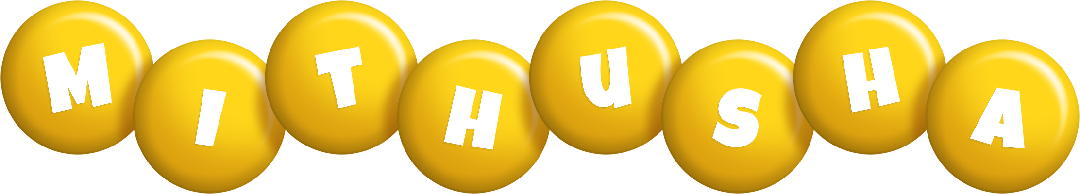 Mithusha candy-yellow logo