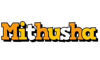 Mithusha cartoon logo