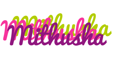Mithusha flowers logo