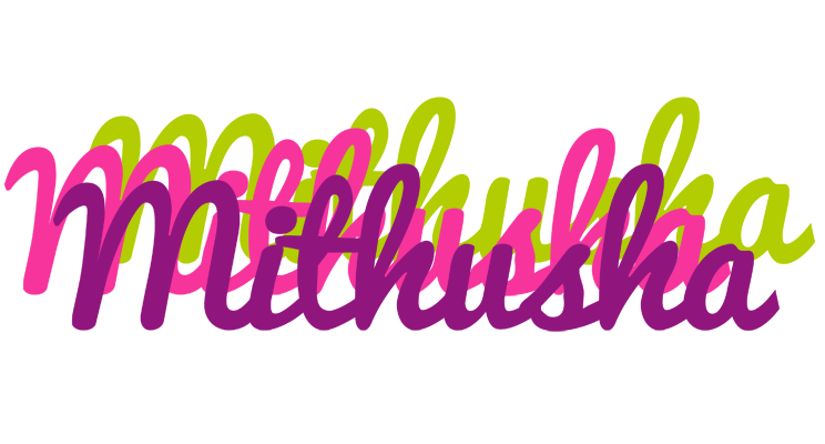 Mithusha flowers logo