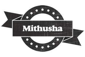 Mithusha grunge logo
