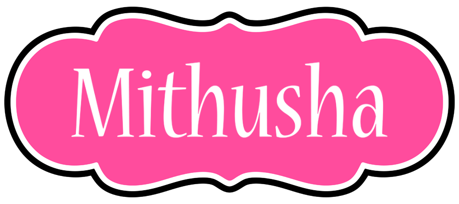 Mithusha invitation logo