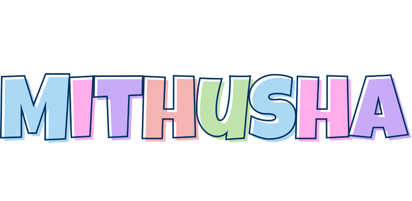 Mithusha pastel logo