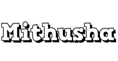 Mithusha snowing logo