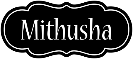 Mithusha welcome logo