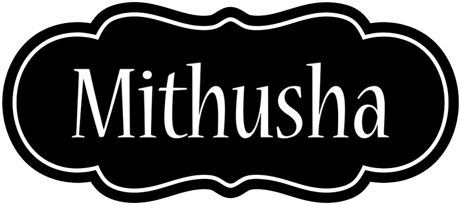 Mithusha welcome logo