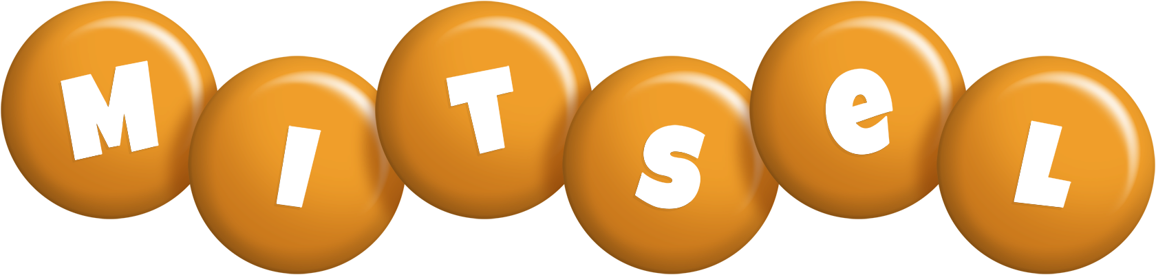 Mitsel candy-orange logo