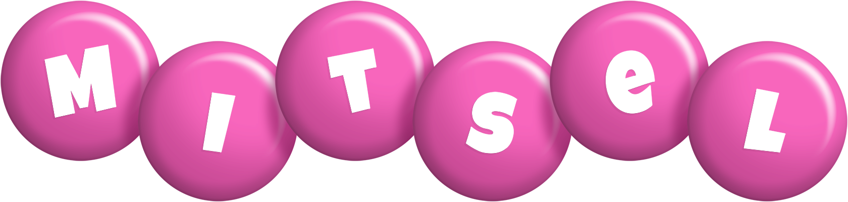 Mitsel candy-pink logo