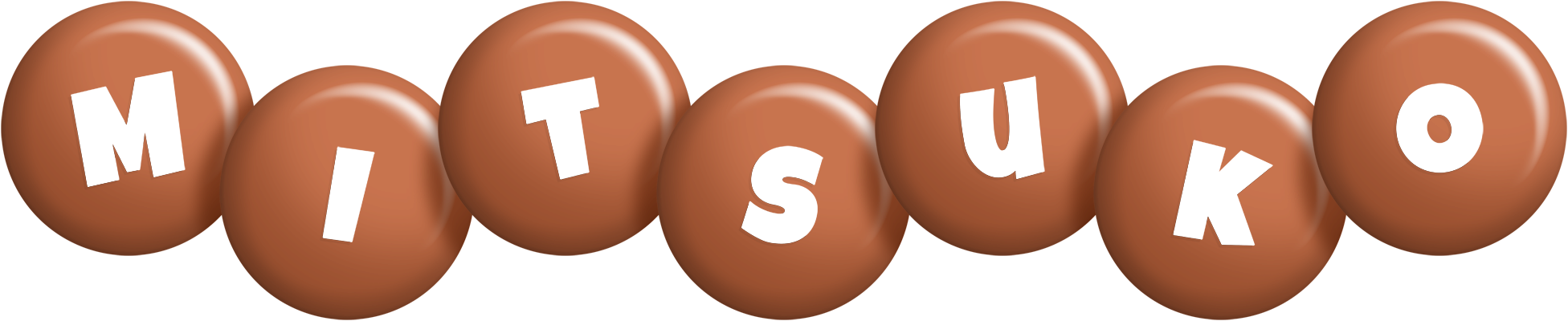 Mitsuko candy-brown logo