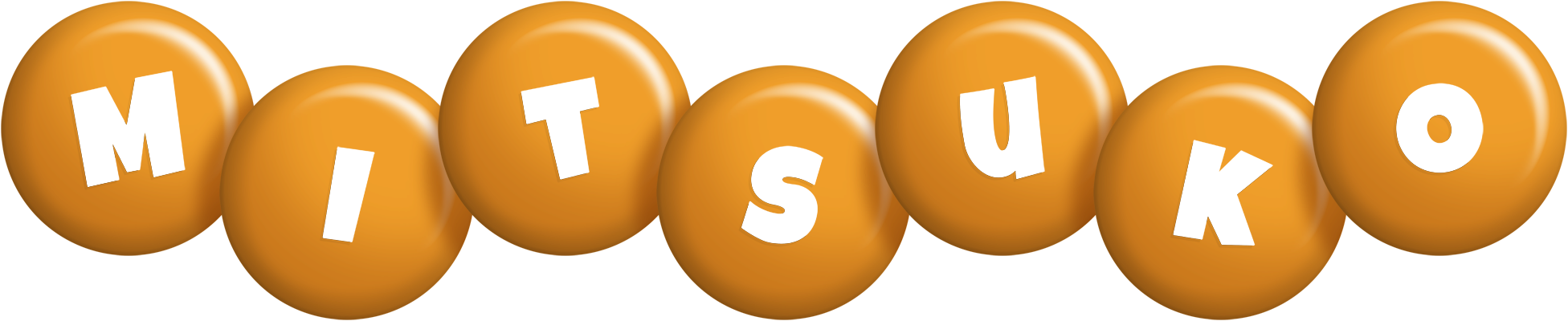 Mitsuko candy-orange logo