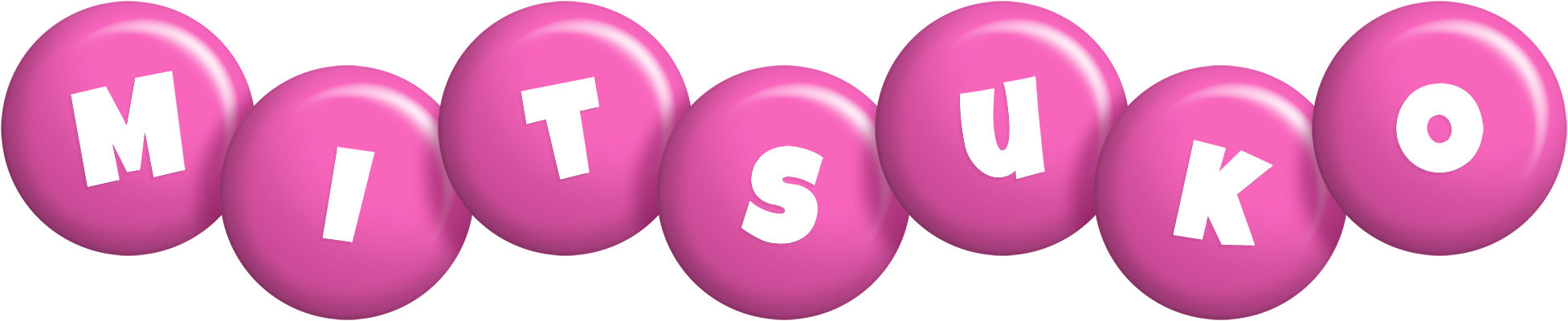 Mitsuko candy-pink logo
