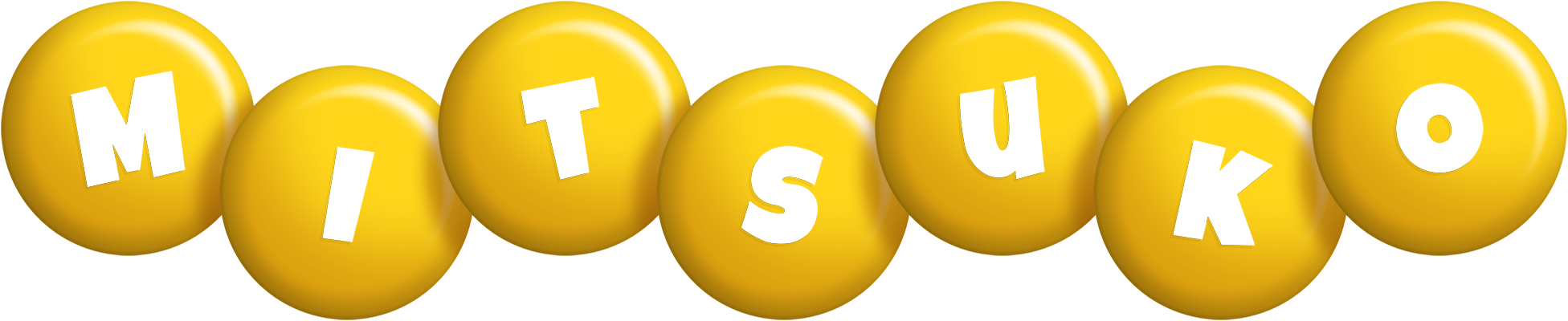 Mitsuko candy-yellow logo