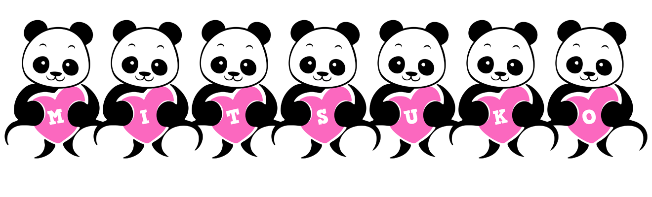 Mitsuko love-panda logo