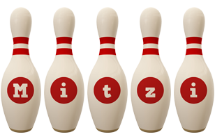 Mitzi bowling-pin logo