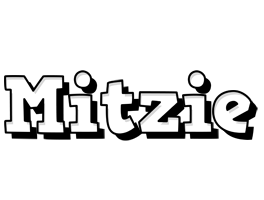 Mitzie snowing logo