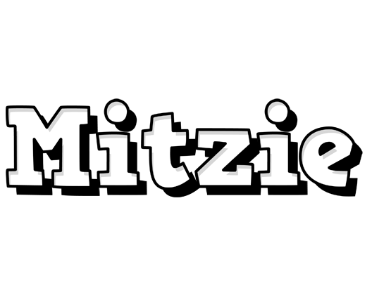 Mitzie snowing logo