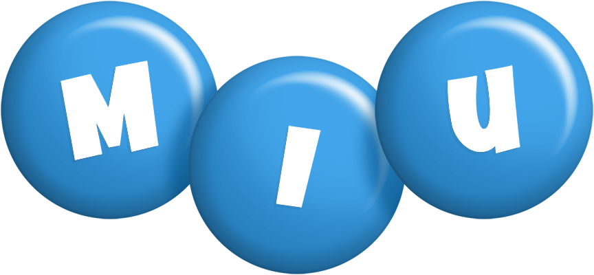 Miu candy-blue logo